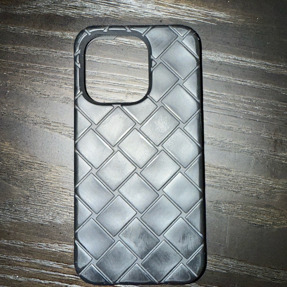 Bottega Veneta black phone case IPHONE 14 PRO